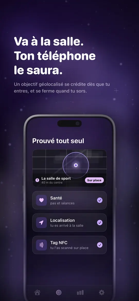 Scrollworthy : objectif géolocalisé à la salle de sport