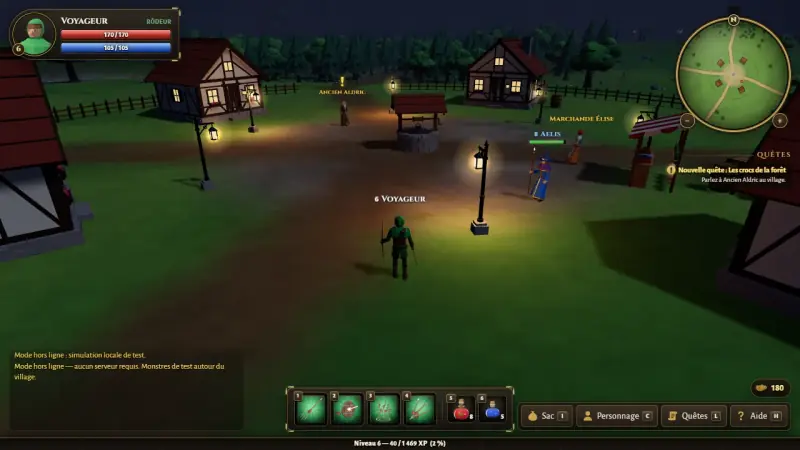 Brumeval Online : le village de nuit